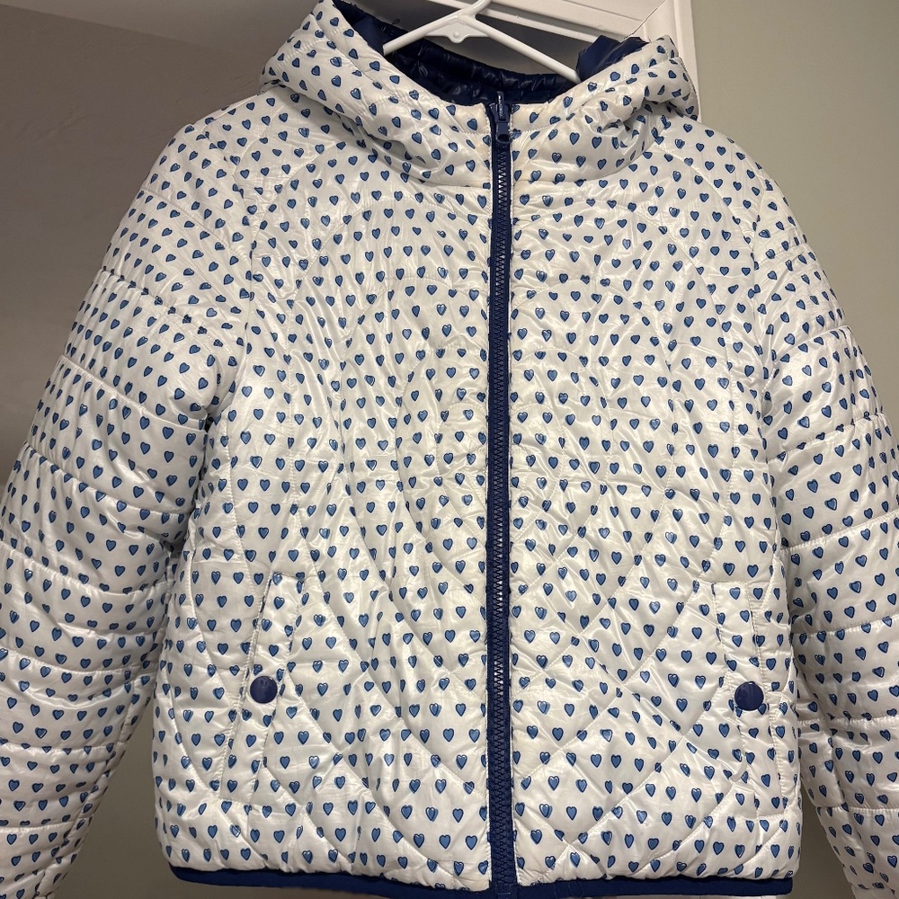 Women’s Roller Rabbit small Heart Print Reversable Puffer Jacket